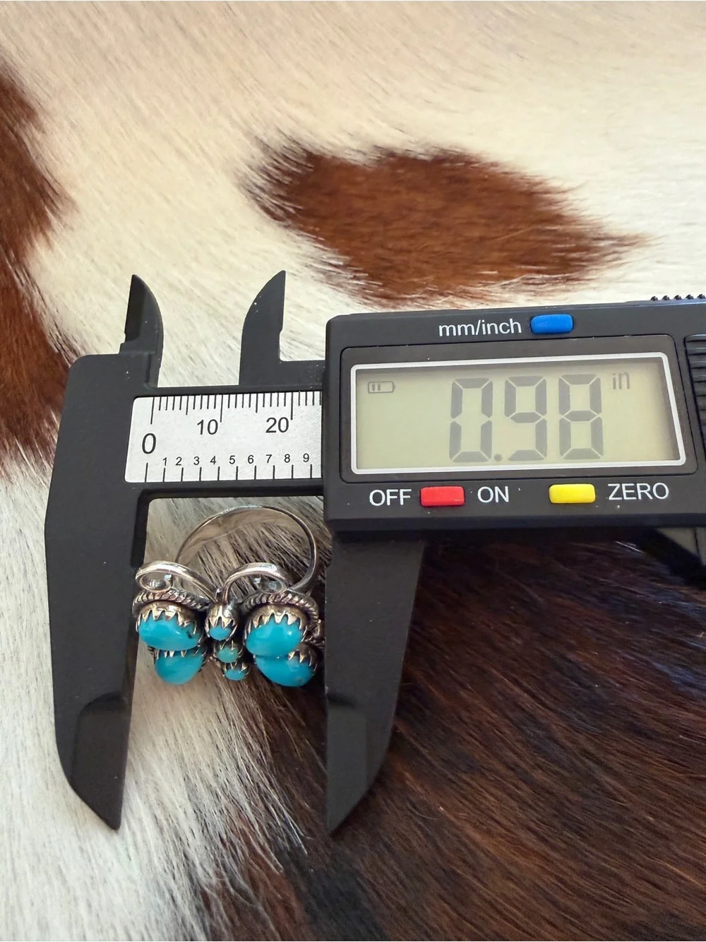 ❤️Kingman Turquoise Statement Sterling Robins Egg Blue Butterfly Size 7.75 Ring